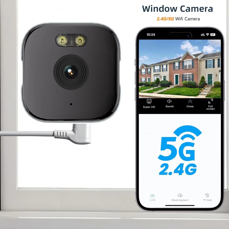كاميرا نافذة بدقة 4K مع واي فا - مراجعة Home Security Robot وسعره