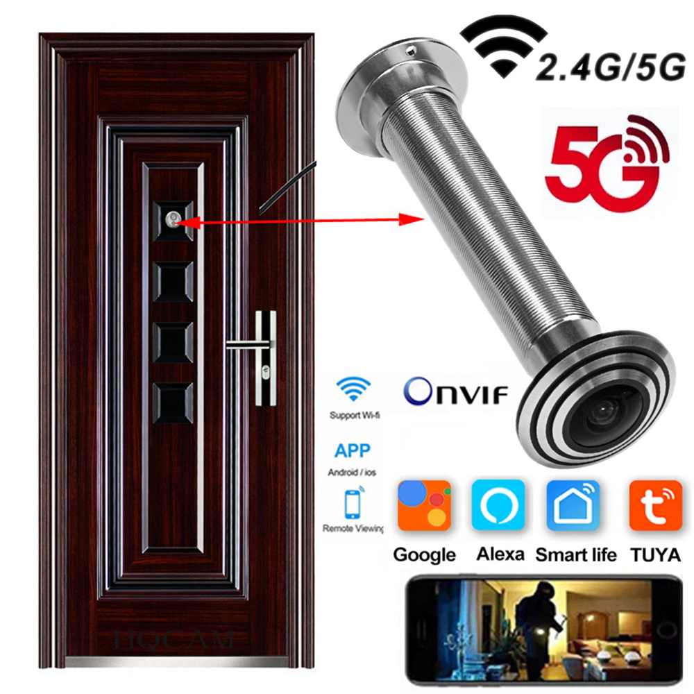 كاميرا أمان لاسلكية لباب واي ف - مراجعة Home Security Front Door Camera وسعره