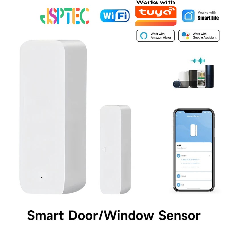 Tuya WiFi مستشعر الباب الذكي ب - مراجعة Sim Gsm Alarm وسعره